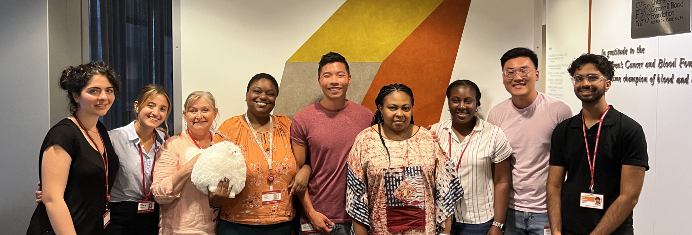 Fouda Lab Pic: Ioanna Pahountis, Zeynep Bahadir, Kimberly Courtney, Maria Dennis, Jui-Lin Chen, Genevieve Fouda, Ashley Nelson, Kenneth Vuong, Saad Memon